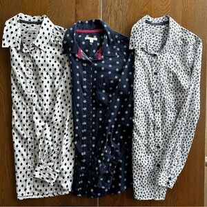 Bundle Target Australia Casual Work Shirts White Navy Blue Size XS Women's